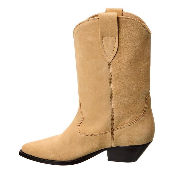 Isabel Marant Duerto Suede Cowboy Boot, Beige - Picture 2 of 5